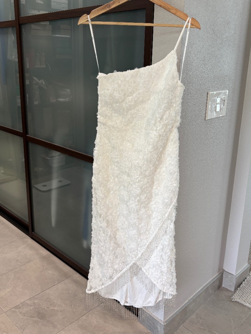 Lulus Stunning Destiny One-Shoulder High Low Dress - White Size S - Picture 5 of 14